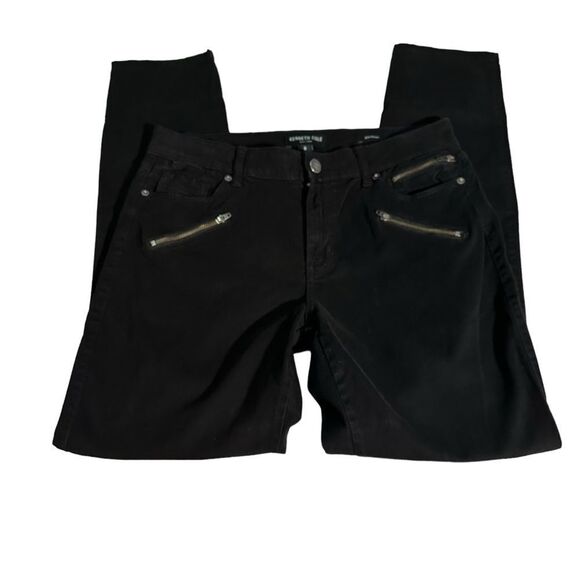 KENNETH COLE Women's Jess Skinny Mid-Rise Slim Fit Jeans Black Size 8 - Picture 6 of 16